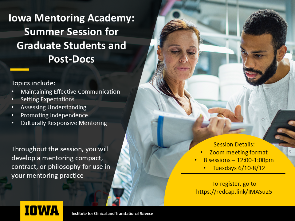 Image of details for Summer 2025 Iowa Mentoring Academy
