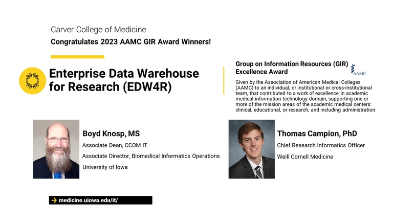 Boyd Knosp and Thomas Campion Excellence Award EDW4R