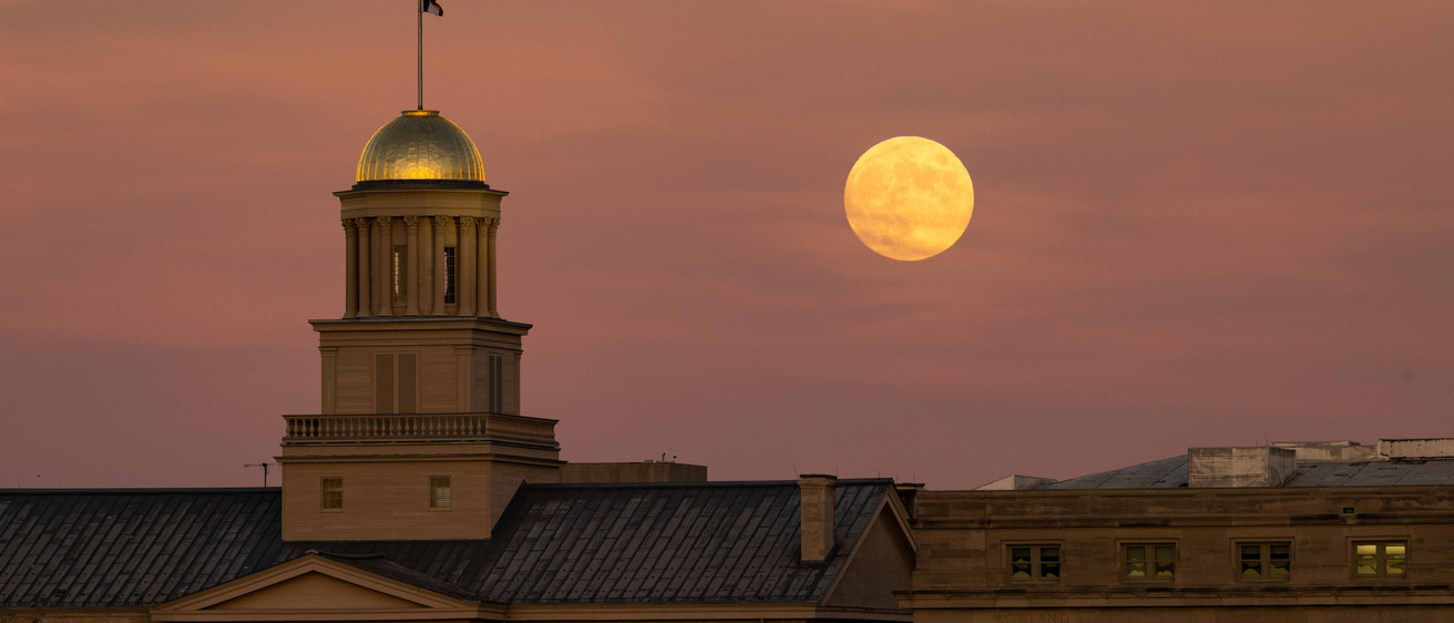 Full moon over Old Capitol